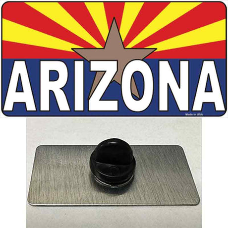 Arizona Flag White Arizona Novelty Metal Hat Pin Sign