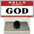 Name Is God Novelty Metal Hat Pin