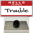 Trouble Novelty Metal Hat Pin