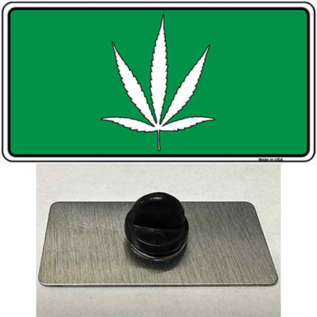 Marijuana Leaf Novelty Metal Hat Pin