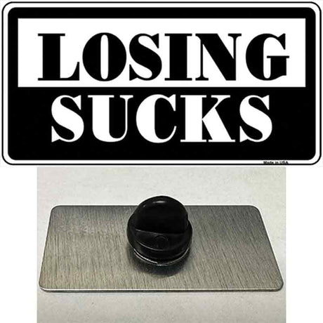 Losing Sucks Novelty Metal Hat Pin