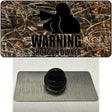 Warning Shotgun Owner Novelty Metal Hat Pin