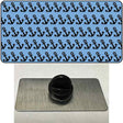 Light Blue Black Anchor Novelty Metal Hat Pin