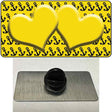 Yellow Black Anchor Yellow Heart Center Novelty Metal Hat Pin