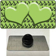 Lime Green Black Anchor Lime Green Heart Center Novelty Metal Hat Pin