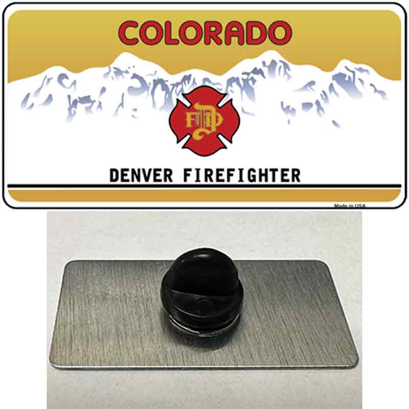 Denver Fire Fighter Novelty Metal Hat Pin