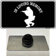 In Loving Memory Squatting Novelty Metal Hat Pin