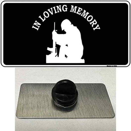 In Loving Memory Sitting Novelty Metal Hat Pin