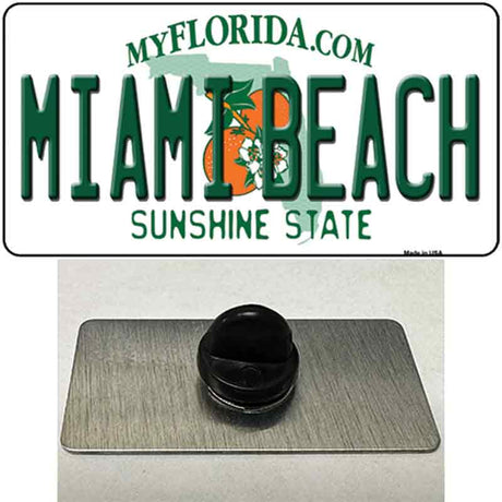 Miami Beach Florida Novelty Metal Hat Pin