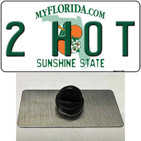 2 Hot Florida Novelty Metal Hat Pin