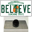 Believe Florida Novelty Metal Hat Pin