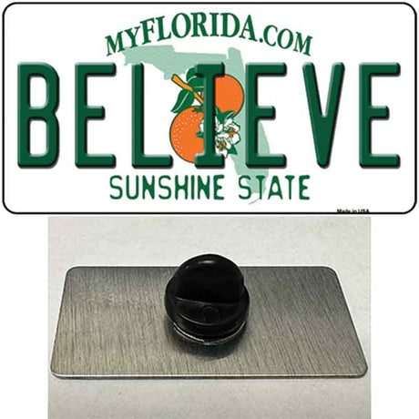 Believe Florida Novelty Metal Hat Pin