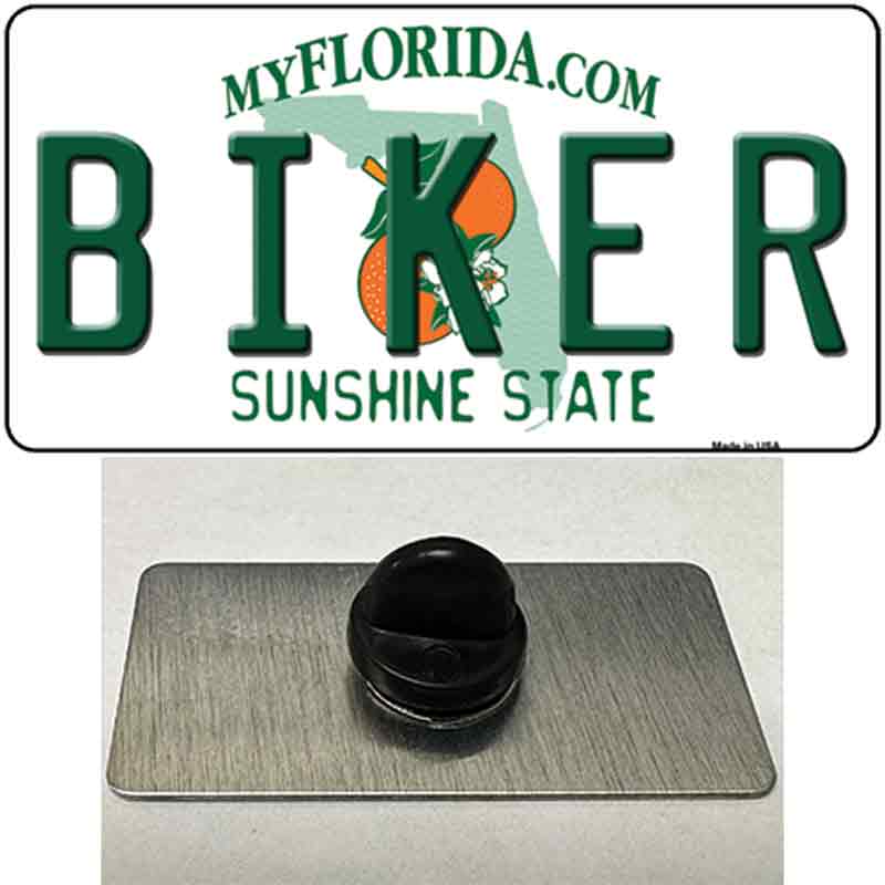 Biker Florida Novelty Metal Hat Pin