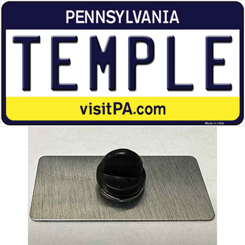 Temple Pennsylvania State Novelty Metal Hat Pin