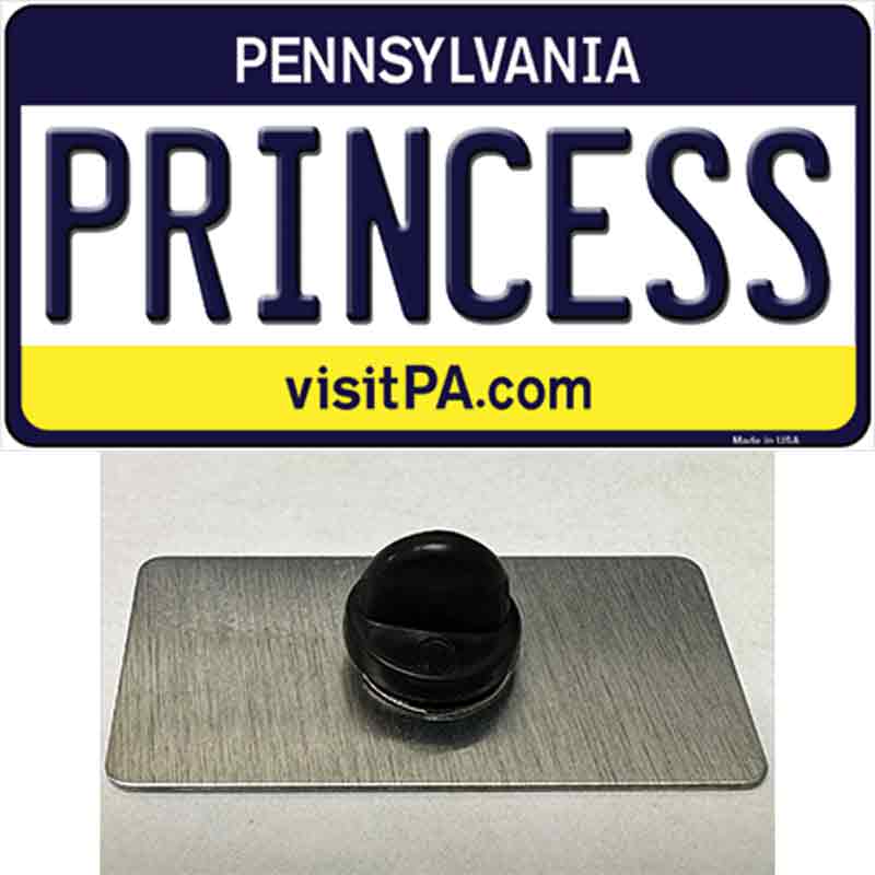 Princess Pennsylvania State Novelty Metal Hat Pin