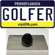 Golfer Pennsylvania State Novelty Metal Hat Pin