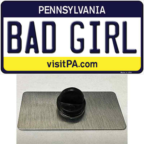 Bad Girl Pennsylvania State Novelty Metal Hat Pin