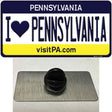 I Love Pennsylvania State Novelty Metal Hat Pin