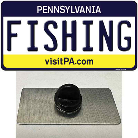 Fishing Pennsylvania State Novelty Metal Hat Pin