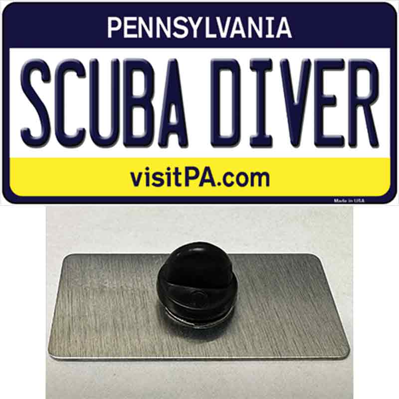 Scuba Diver Pennsylvania State Novelty Metal Hat Pin