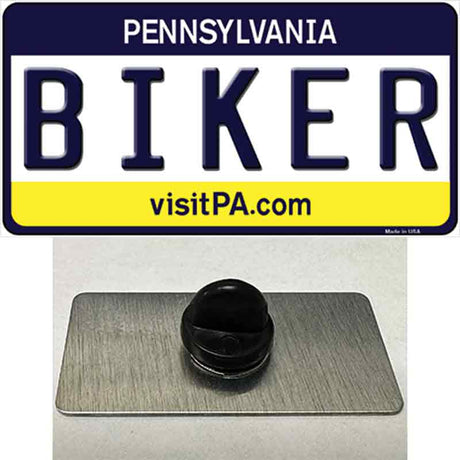 Biker Pennsylvania State Novelty Metal Hat Pin