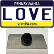 Love Pennsylvania State Novelty Metal Hat Pin