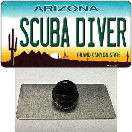 Arizona Scuba Diver Novelty Metal Hat Pin