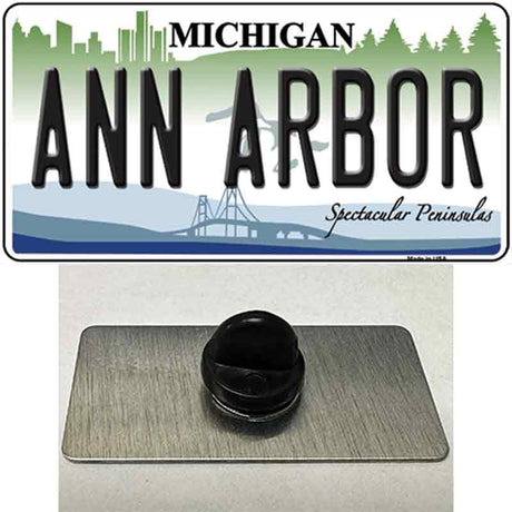 Ann Arbor Michigan Novelty Metal Hat Pin