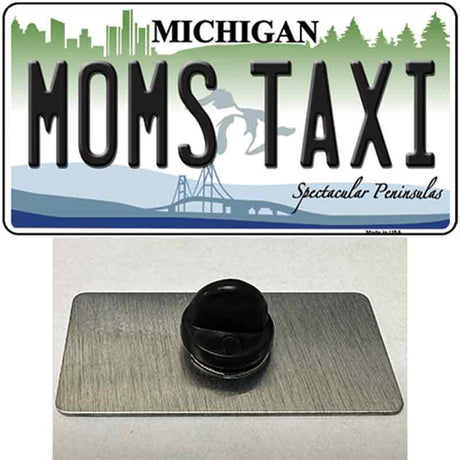 Moms Taxi Michigan Novelty Metal Hat Pin