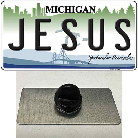 Jesus Michigan Novelty Metal Hat Pin