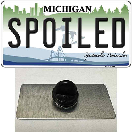 Spoiled Michigan Novelty Metal Hat Pin