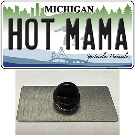 Hot Mama Michigan Novelty Metal Hat Pin