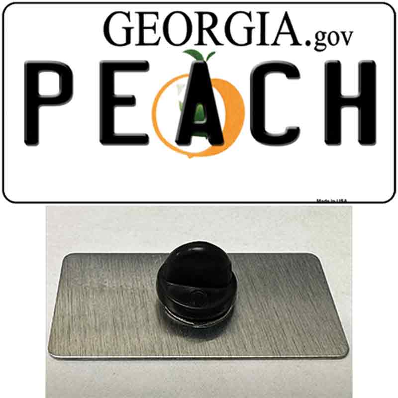 Peach Georgia Novelty Metal Hat Pin