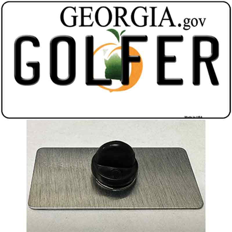 Golfer Georgia Novelty Metal Hat Pin