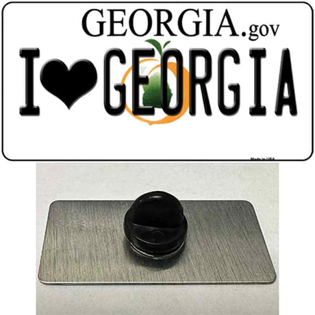 I Love Georgia Novelty Metal Hat Pin