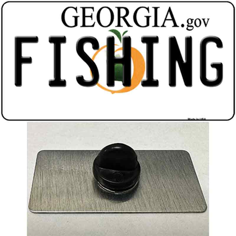 Fishing Georgia Novelty Metal Hat Pin