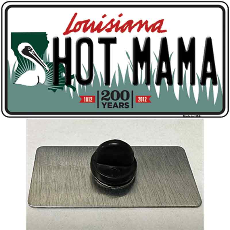 Hot Mama Louisiana Novelty Metal Hat Pin