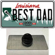 Best Dad Louisiana Novelty Metal Hat Pin