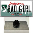 Bad Girl Louisiana Novelty Metal Hat Pin