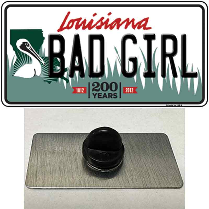 Bad Girl Louisiana Novelty Metal Hat Pin