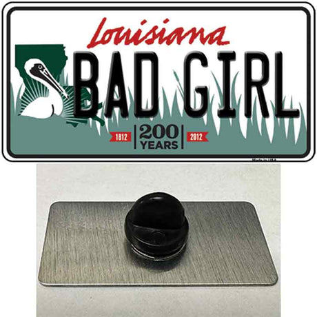 Bad Girl Louisiana Novelty Metal Hat Pin