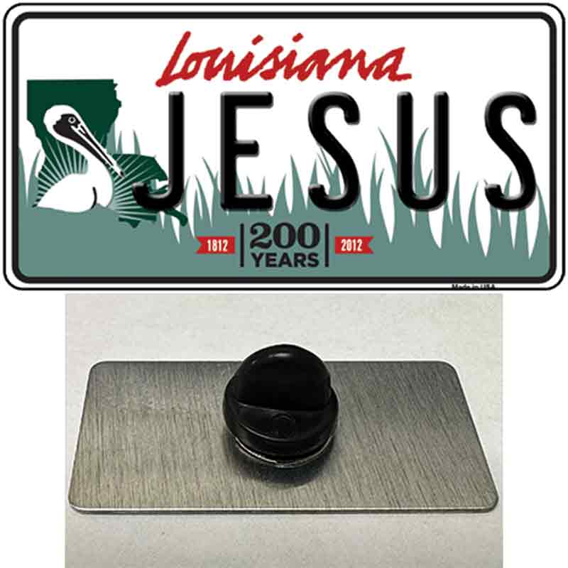 Jesus Louisiana Novelty Metal Hat Pin