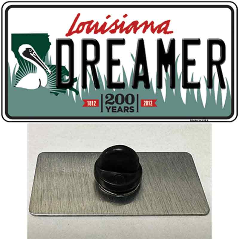 Dreamer Louisiana Novelty Metal Hat Pin