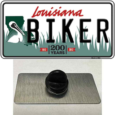 Biker Louisiana Novelty Metal Hat Pin