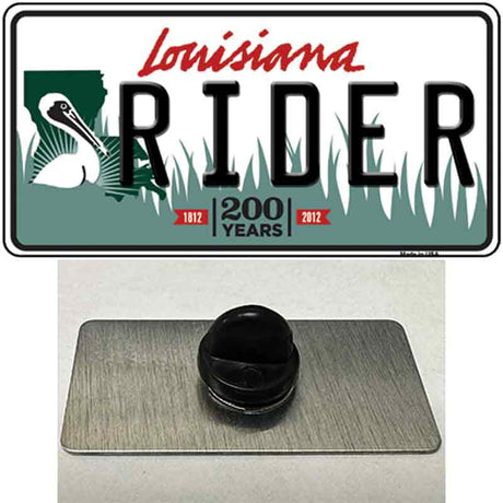 Rider Louisiana Novelty Metal Hat Pin