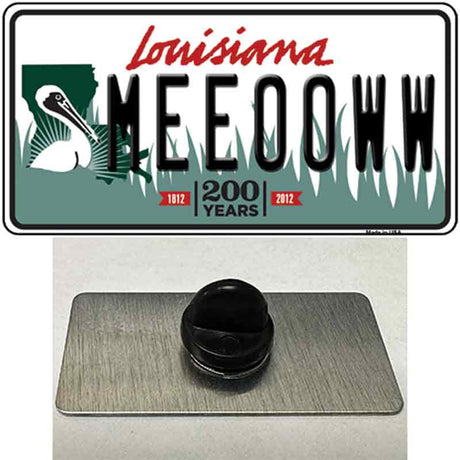 Meeooww Louisiana Novelty Metal Hat Pin