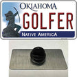 Golfer Oklahoma Novelty Metal Hat Pin