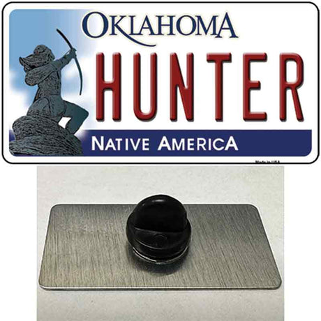 Hunter Oklahoma Novelty Metal Hat Pin