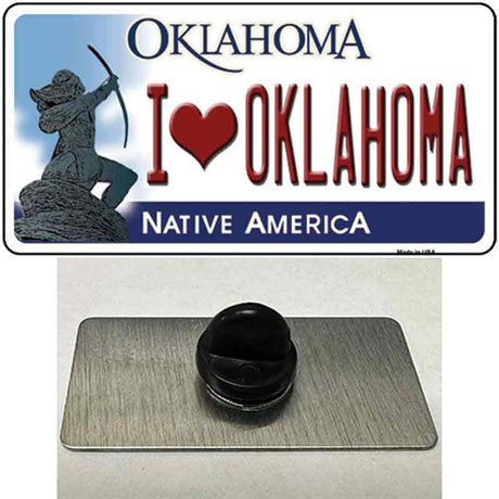 I Love Oklahoma Novelty Metal Hat Pin