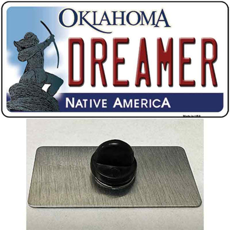 Dreamer Oklahoma Novelty Metal Hat Pin